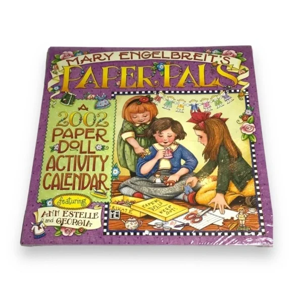 Mary Englebreit’s Vintage PAPER PALS - A 2002 Paper Doll Activity Calendar
